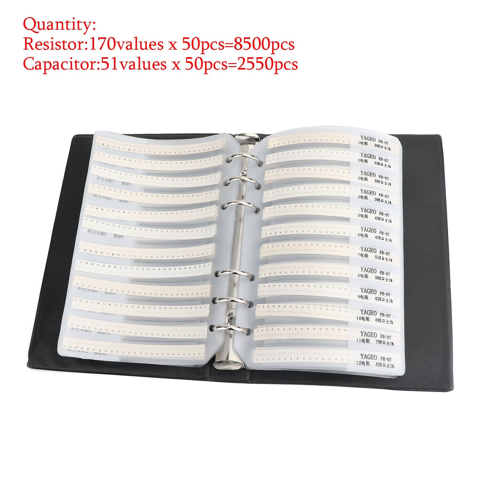 0201 0805 1206 0402 0603 1% RESPIRATION DE CHIP SMD 170 VALUES + CONDERS