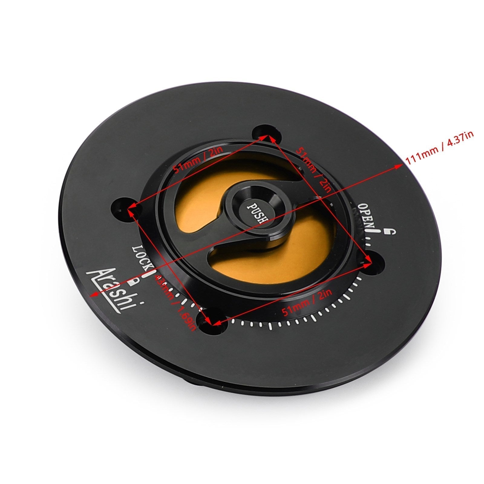 CNC Keyless Fuel Gas Tank Cap Black Fit For Kawasaki EX400 NINJA 400 2018-2019