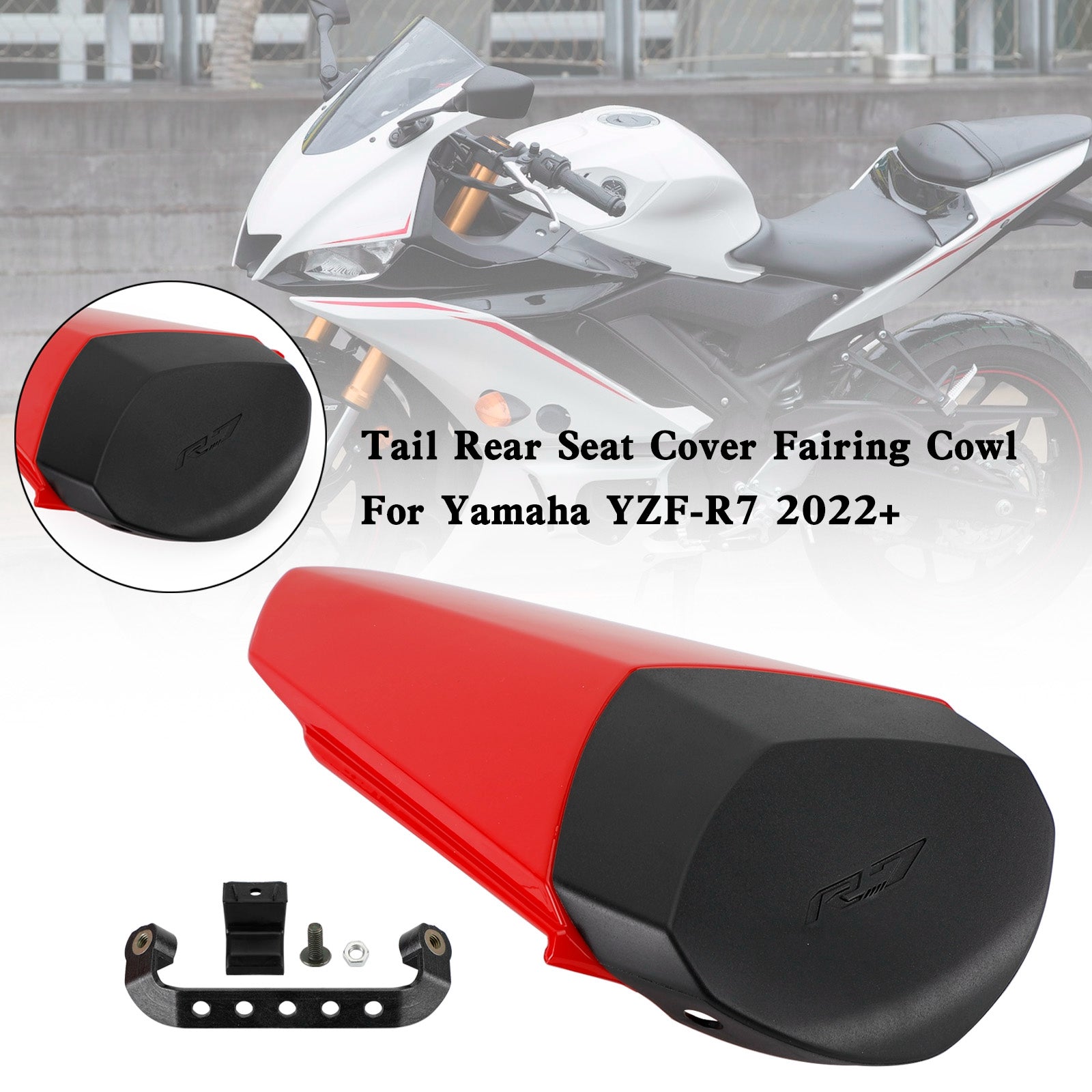 2022-2023 YAMAHA YZF-R7 YZF R7 zadné sedadlo Cover Cover COWL COWL