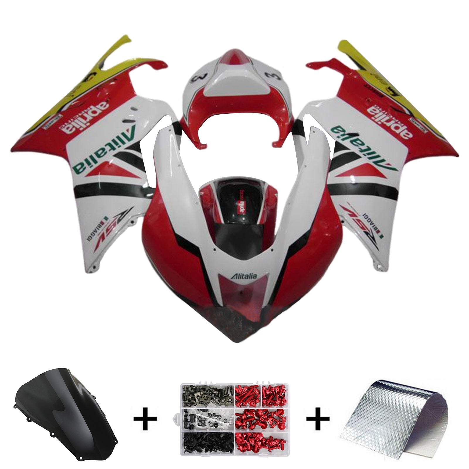 2003-2006 Aprilia RSV1000 Kit Carénage Carrosserie Plastique