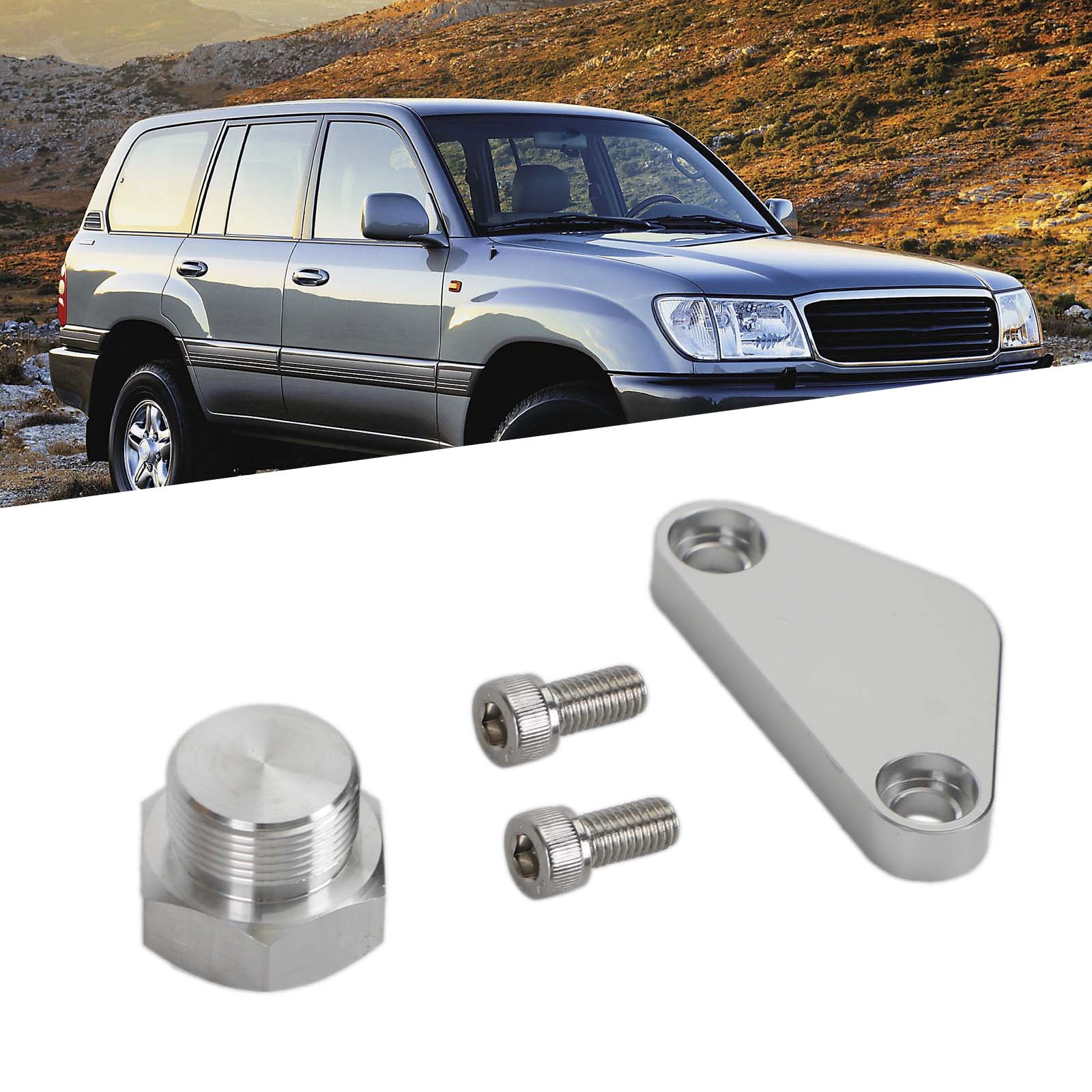EGR DELETE PLUG BLOCK OFF PLATE KIT FÖR TOYOTA LAND CRUISER 4Runner 2.7L 4.0L Generic
