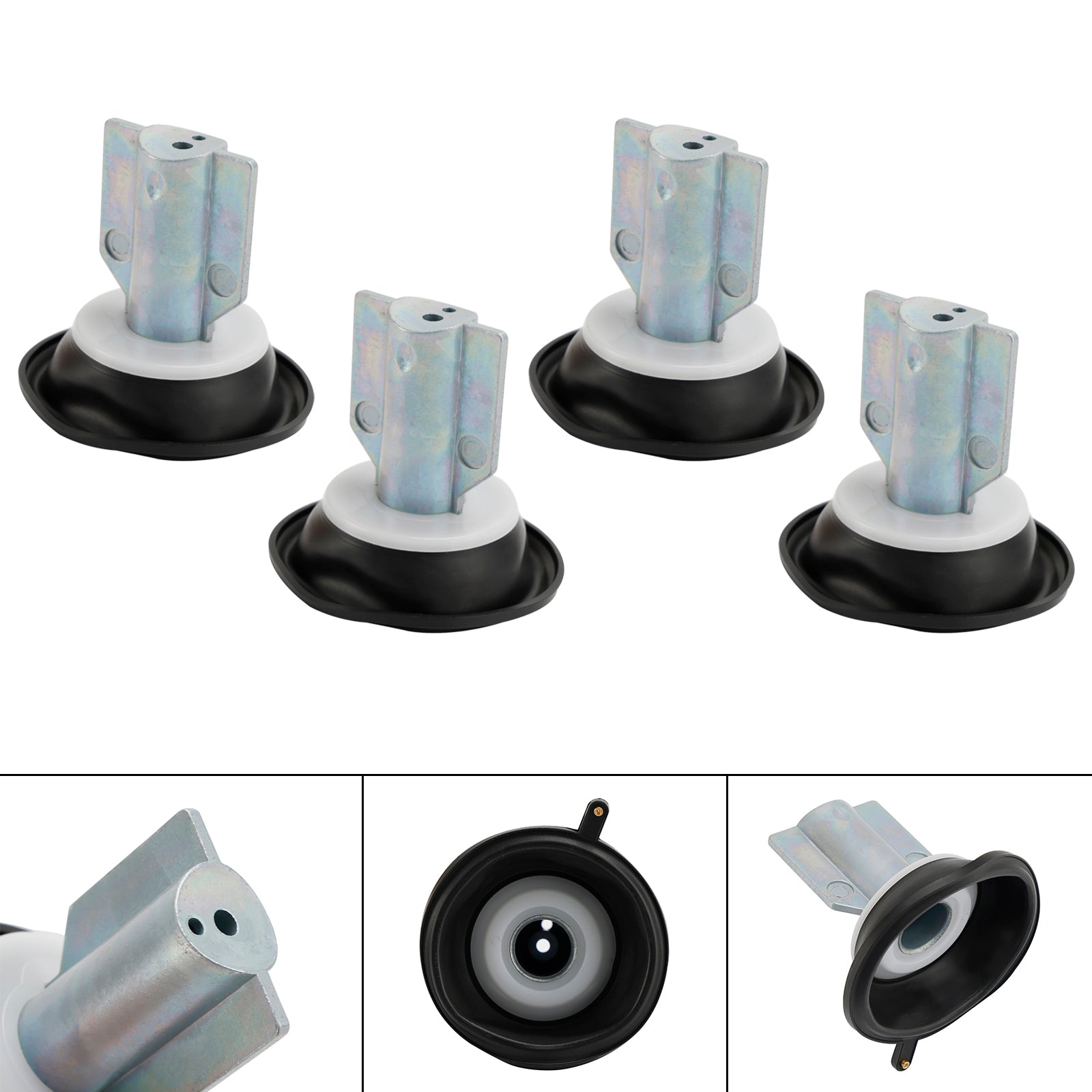 Diafragma de émbolo de carburador 4X apto para Kawasaki PRAIRIE 700 KVF650 KVF700