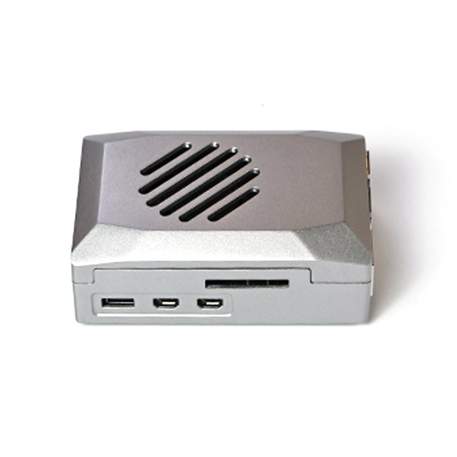 Silver Shadow Shell Raspberry pi5 Beschermdoos ABS Materiaal Snelheidsregeling Fan
