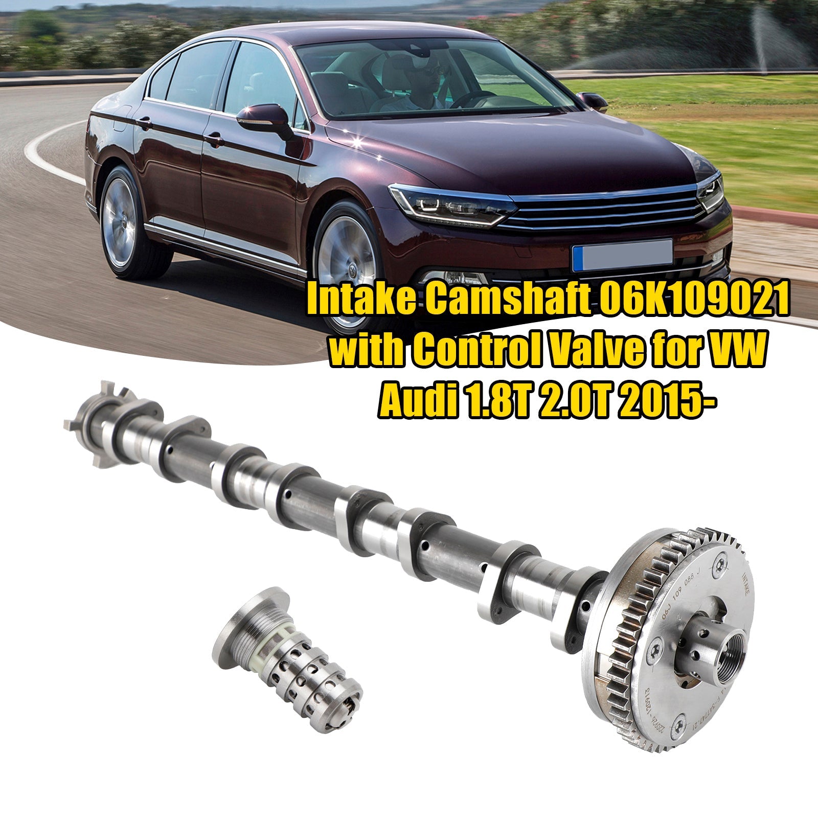 2015 Audi A3 Volkswagen Jetta 1.8T 2.0T/Golf 2.0T Inlaatnokkenas 06K109021 met regelklep