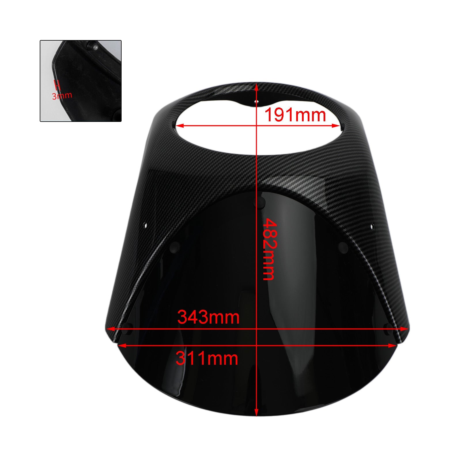 2019-2021 Honda CB1000R CB650R Koplamp Voorruit Kuip Voorruit