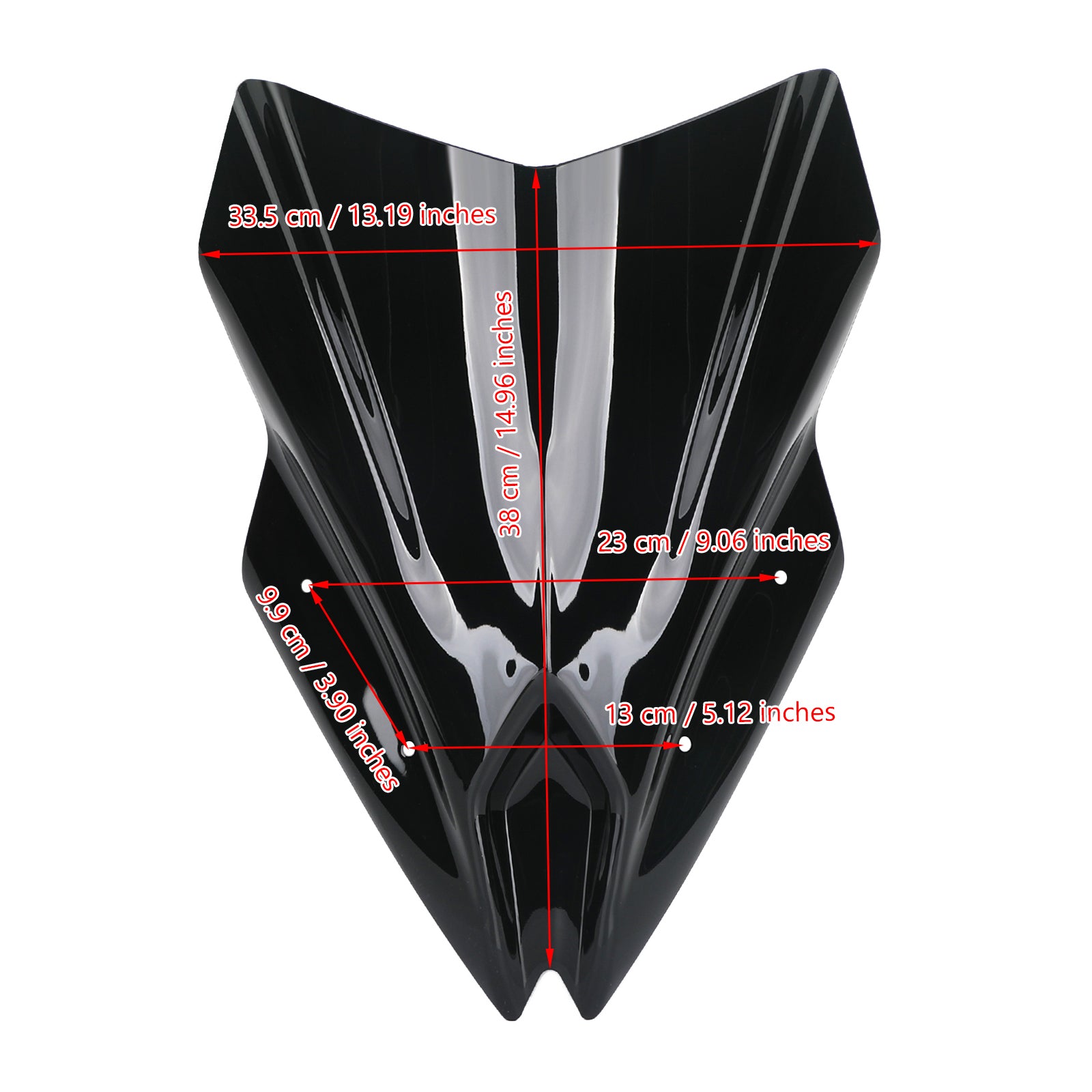 2017-2019 Kawasaki Ninja 650Black Motorcycle Windscreen Screen Windshield