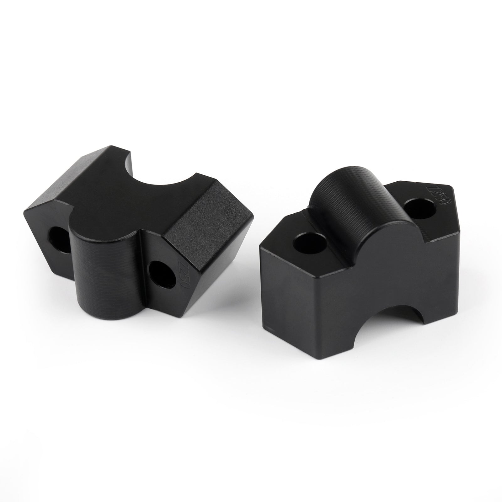 Aluminium 7/8" Colliers de fixation pour guidon de moto 22 mm pour Kawasaki Z250 BLK