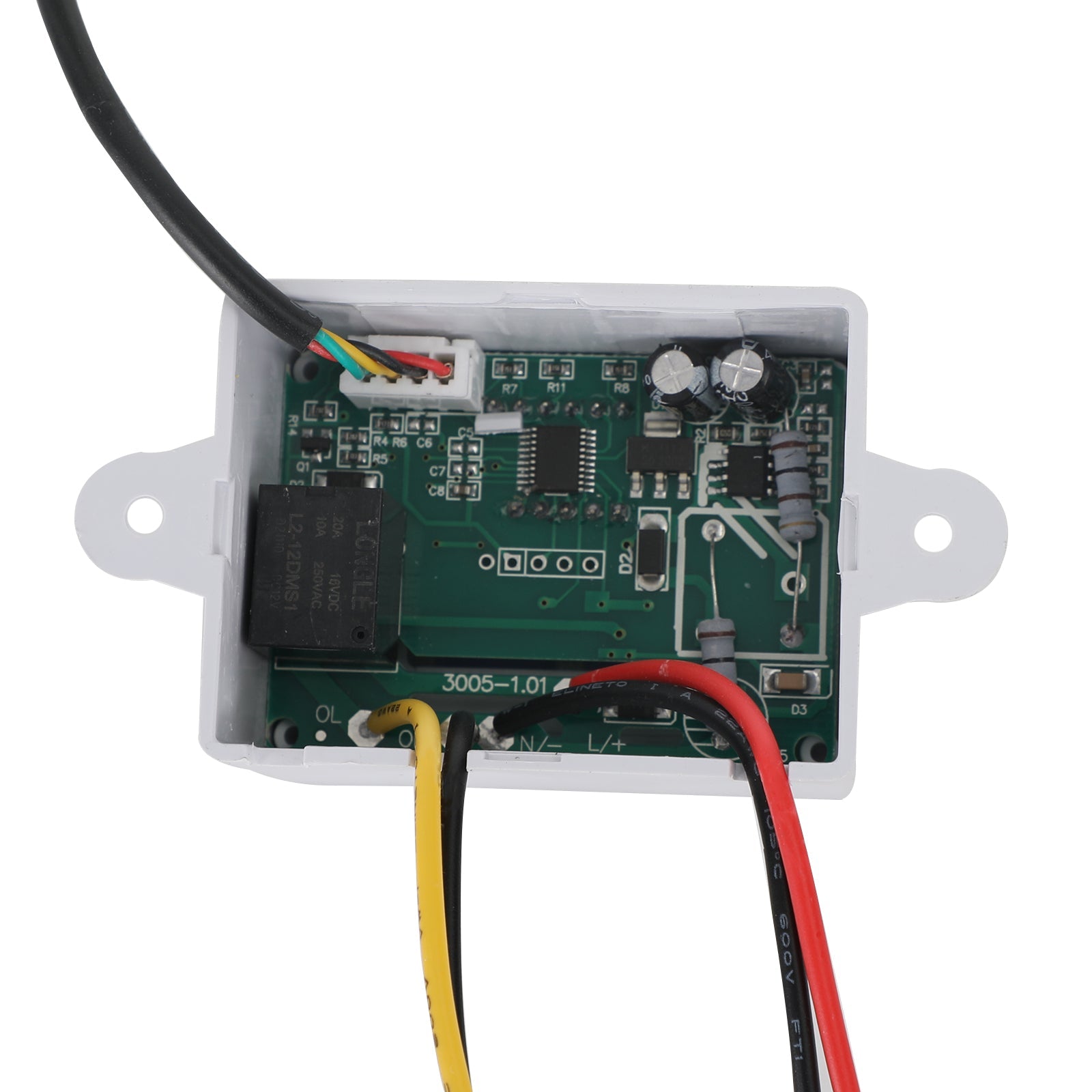 XH-W3005 Controlador de humedad digital con higrómetro y interruptor de 12 V, 24 V y 110-220 V