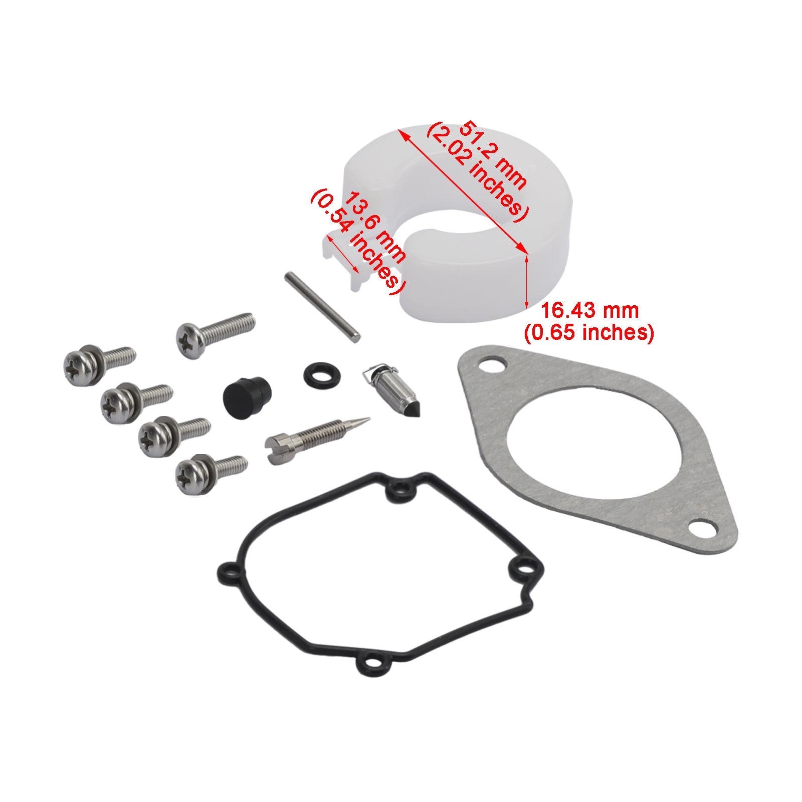 Förgasare Carb Rebuild Kit för Tohatsu Mercury-Mercruiser 25 hk 30 hk 2-slag