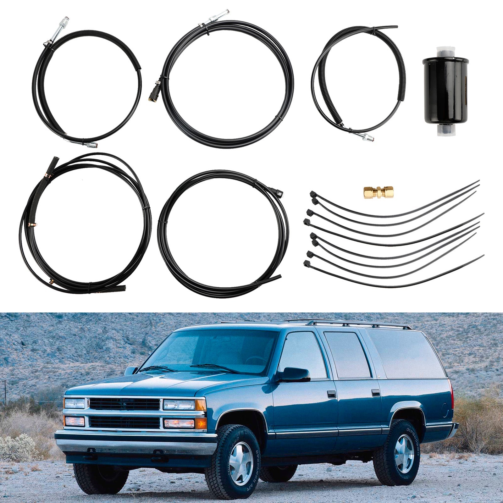 Linhas de combustível bomba para motor fl-gm43c-v para suburbano 1998-1999 5.7L Vortec