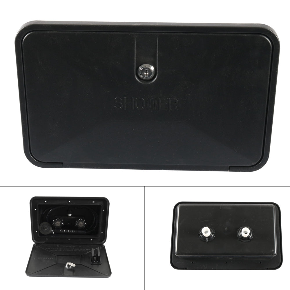 Externe Caravan RV Douchebox Kit Buitenkraan Camper Trailer Boot Generiek