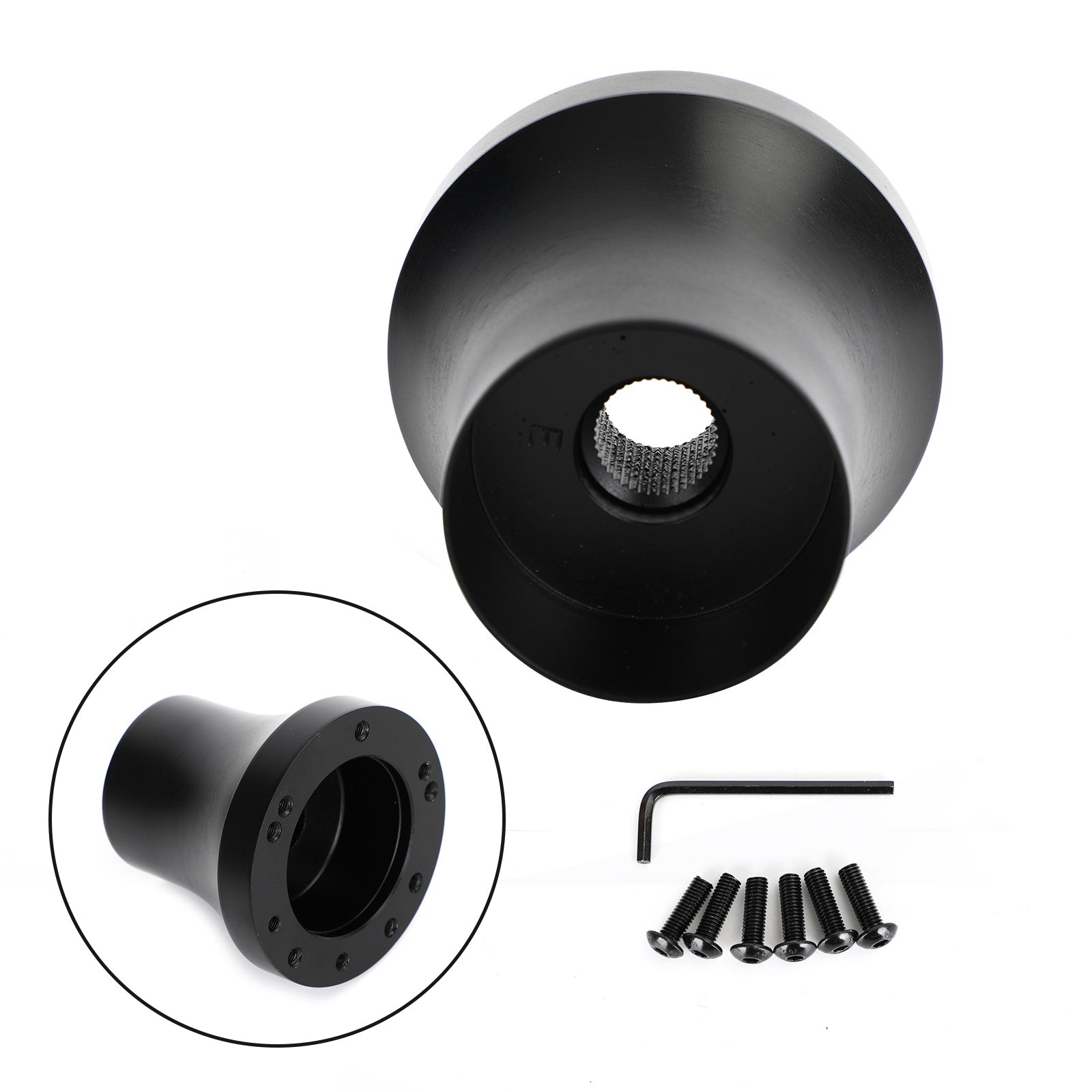 Adaptér na hliníkový volant pre golfový vozík vhodný pre EZGO TXT & RXV Black Generic