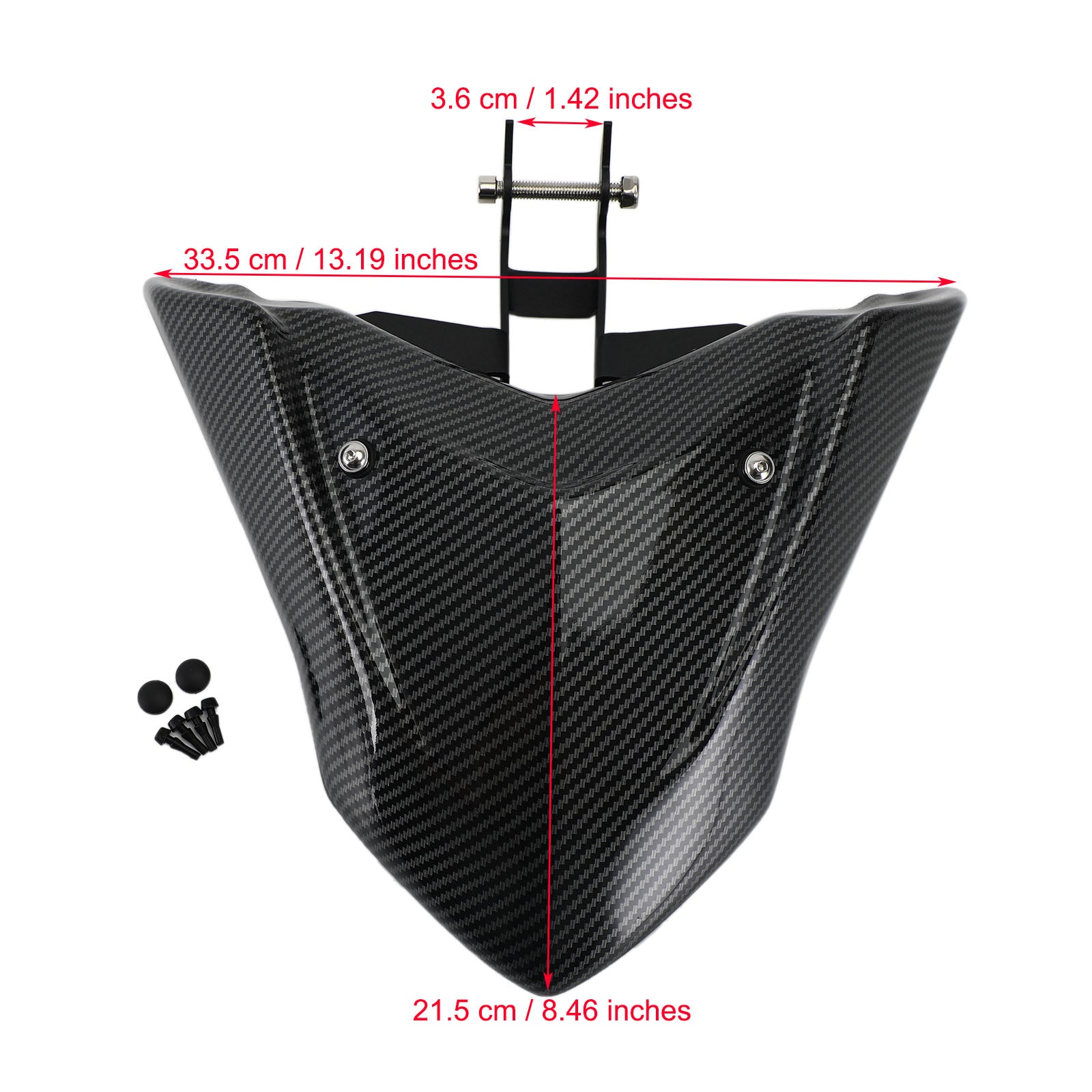 Extension du bec de la garde-boue avant carbone ABS ajusté pour Yamaha Tenere 700 2019-2020