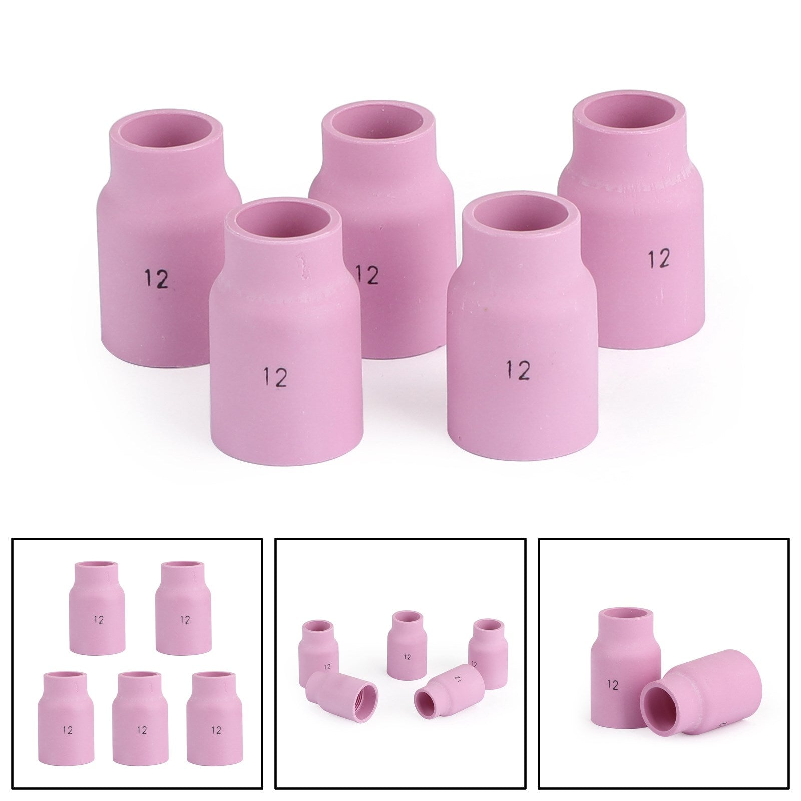5pcs grand objectif à gaz tasse en céramique 53N87 # 12 TIG Souding Torch
