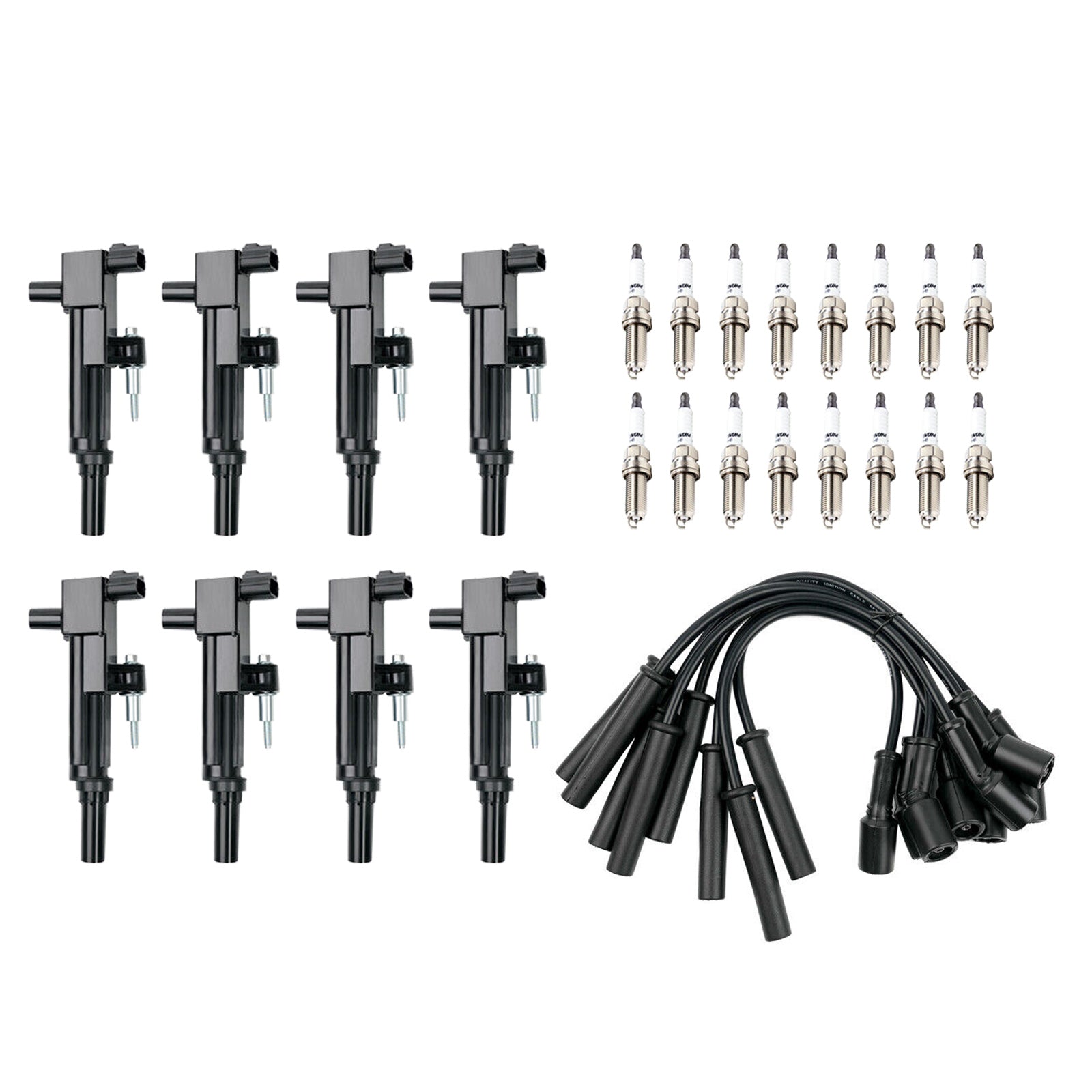 2008 2009 Jeep Grand Cherokee V8 4.7L 8x Ignition Coil +Zapaľovacia sviečka +drôt UF601