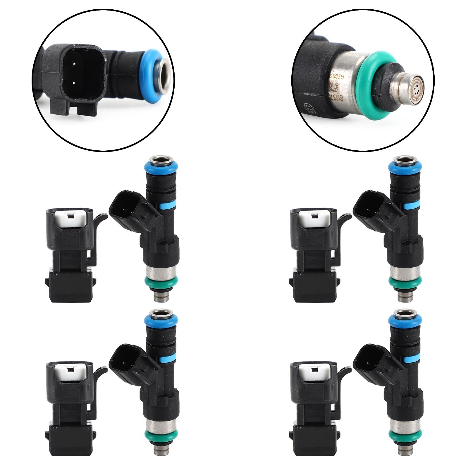 4st 650cc 62lb EV14 Bränsleinsprutare passar Audi A4 TT Fit Golf Jetta KSM 1.8T Turbo