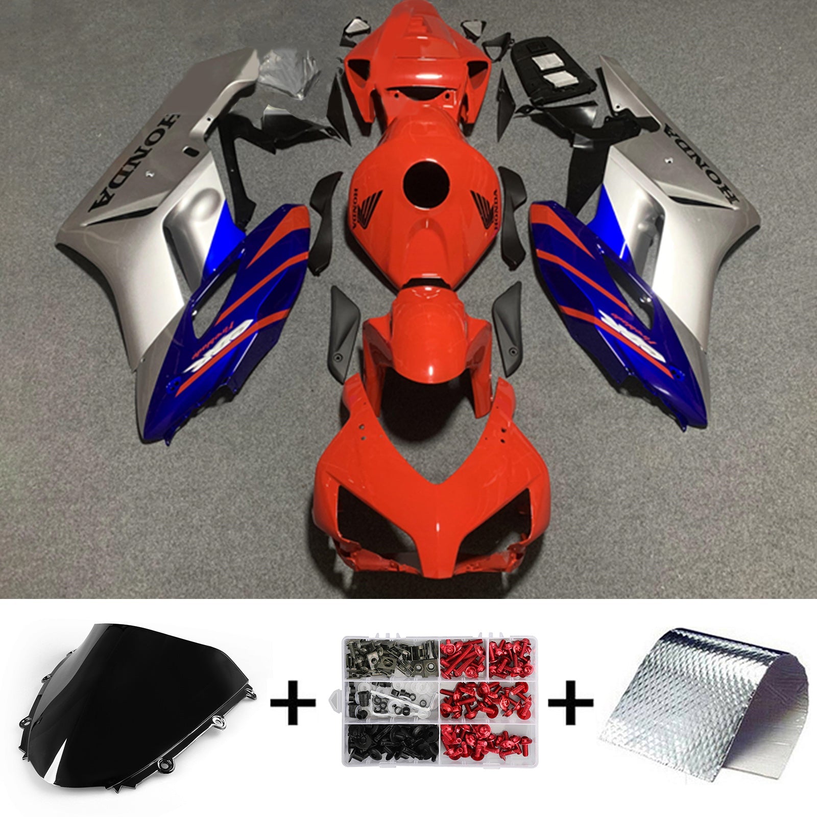 2004-2005 Honda CBR1000RR Kit de carenado Carrocería Plástico ABS