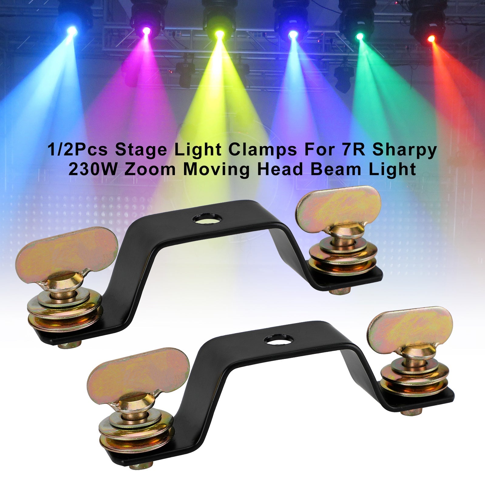 1/2pcs Pinces de lumière de scène pour 7r Sharpy 230W Zoom Moving Head Beam Light