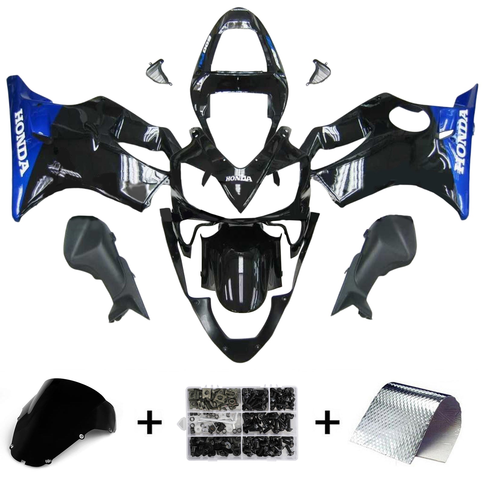 2001-2003 Honda CBR600 F4i vstrekovanie Kit Kadywork Plastic ABS #103