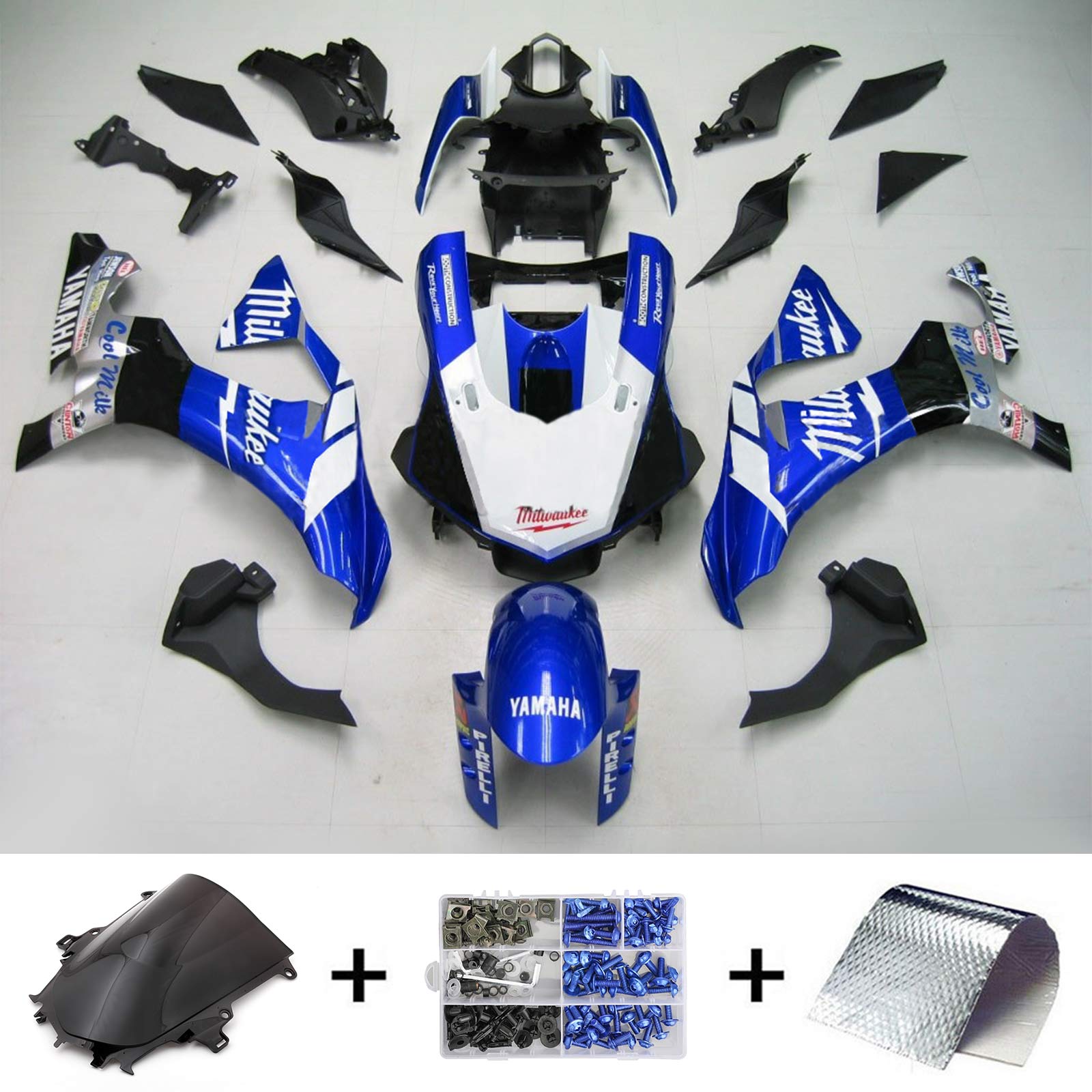 Kit de carénage Yamaha YZF 1000 R1 2015-2019 générique