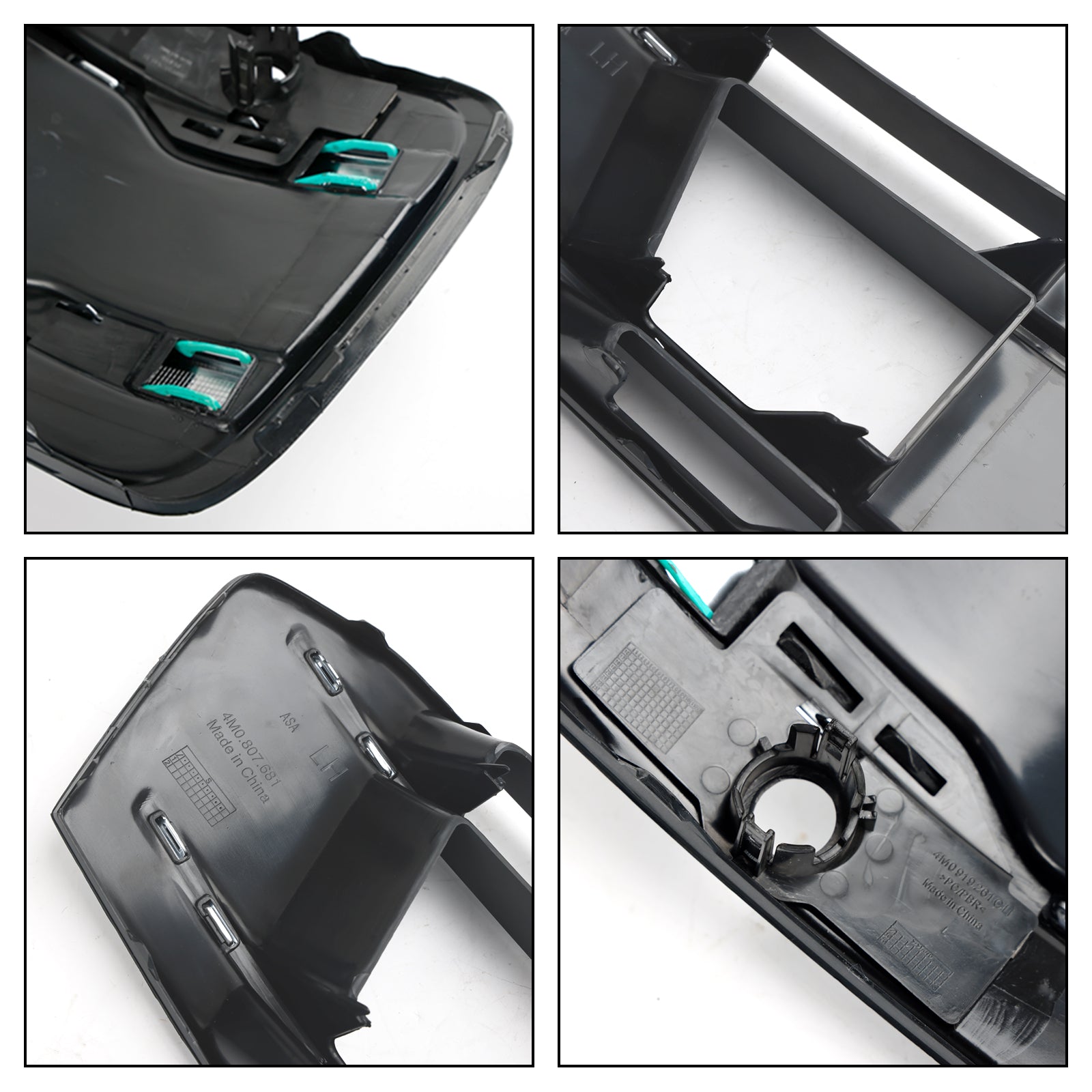 Audi Q7 2016-2019 Couverture de pare-chocs avant Grille de phare antibrouillard Lunette Insert Grill