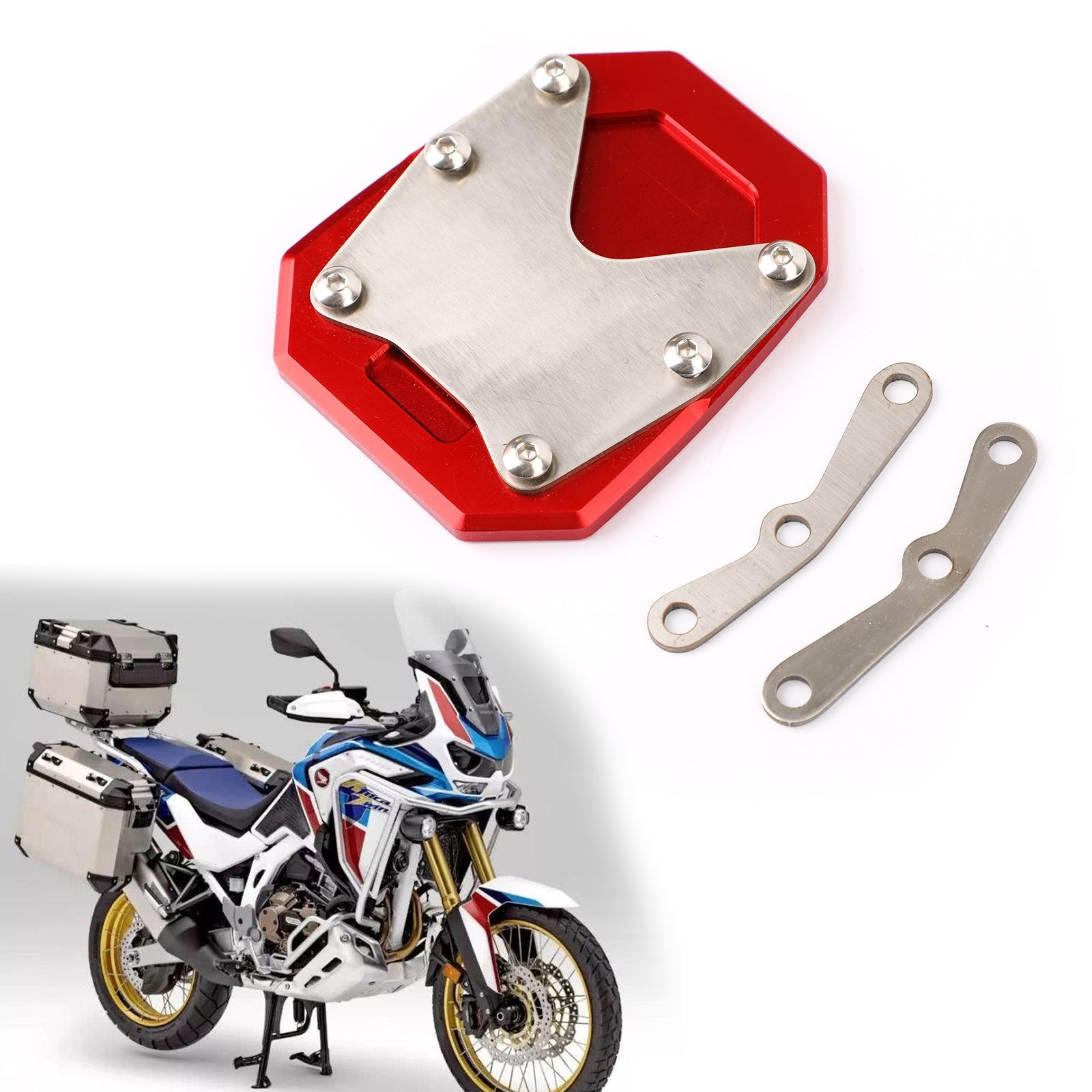 Kickstand Sidestand Plate Pad Fit For Honda CRF 1100 L Africa Twin/Adv (2020) Generic