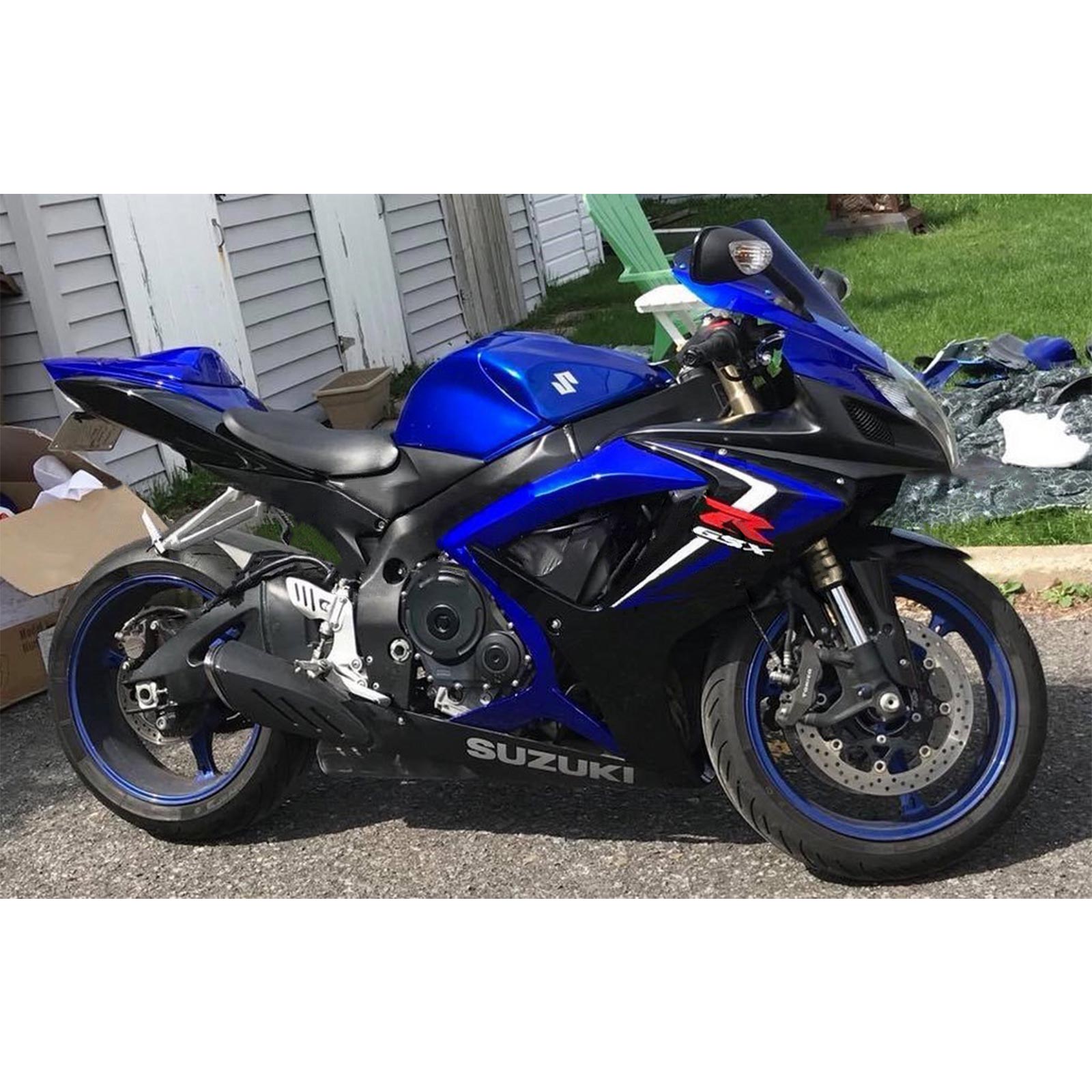 2006-2007 Suzuki GSXR 600/750 K6 Amotopart Injectiekuipset Carrosserie Kunststof ABS #105