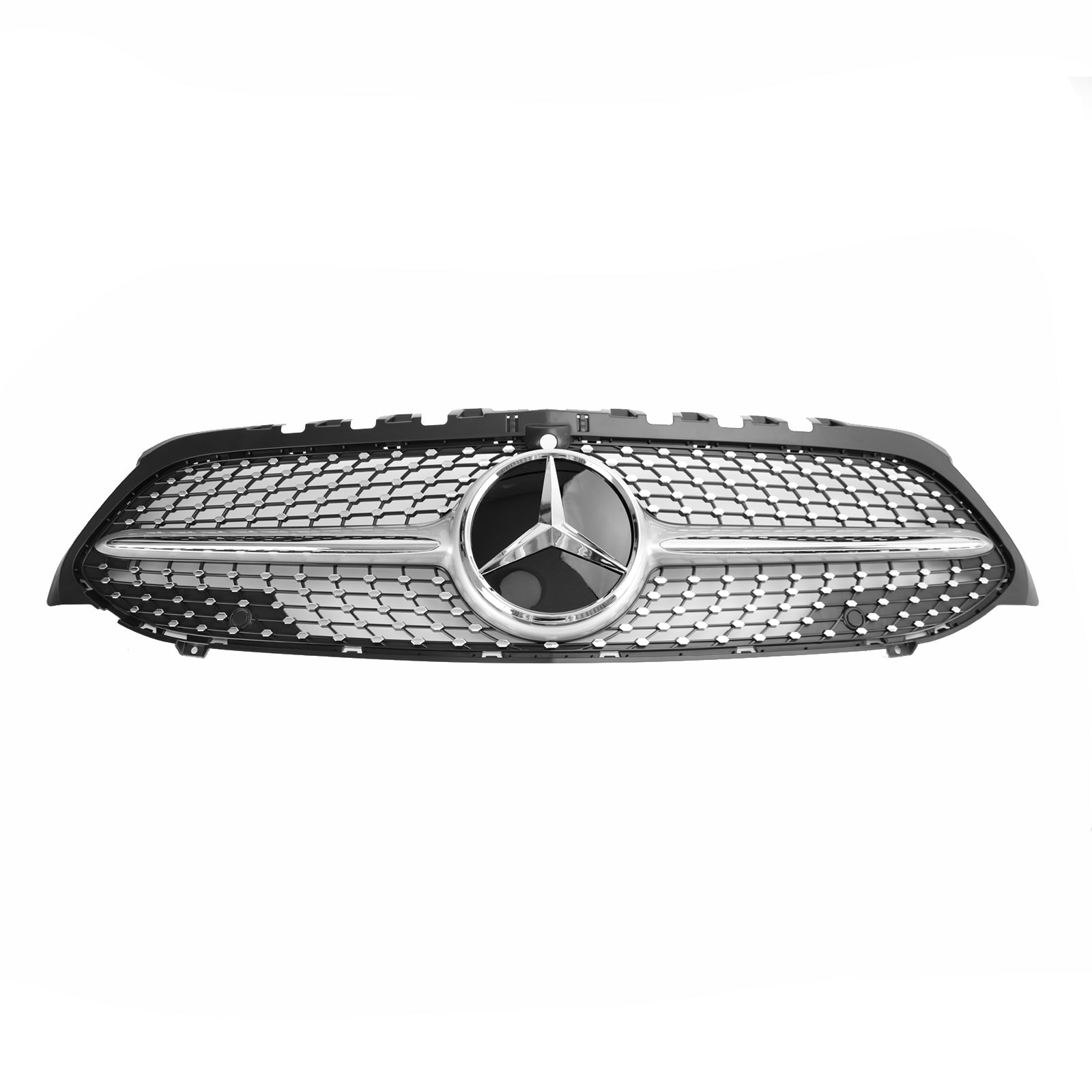 2019-2023 Benz A-Klasse W177 Diamond Front Bumper Grille Zwart/Chroom