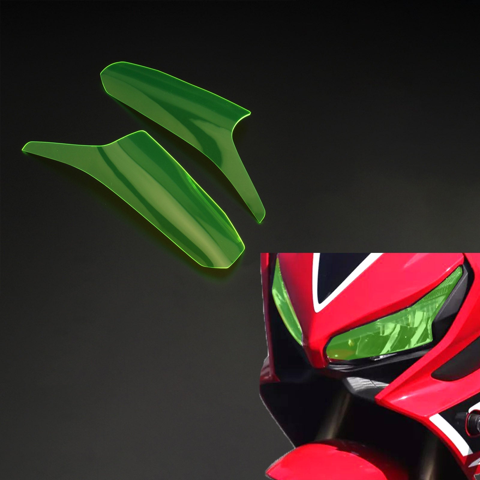 Voorlamp Lens Koplamp Lens Bescherming Fit Voor Honda Cbr650R 2019-2021 Rook Generiek