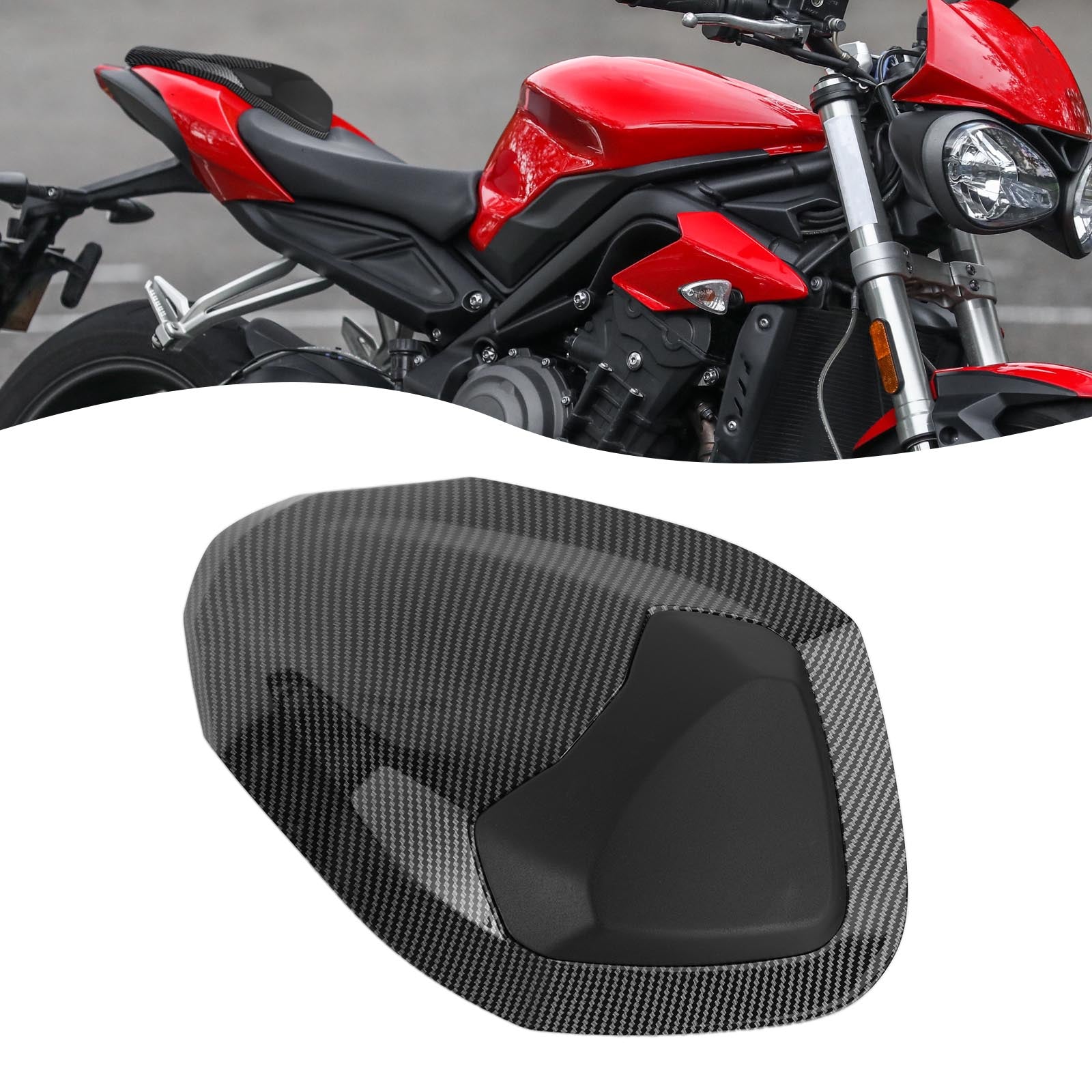 2017-2019 Street Triple Rs 765 Bakre svansstol Fairing Cowl Cover Generic