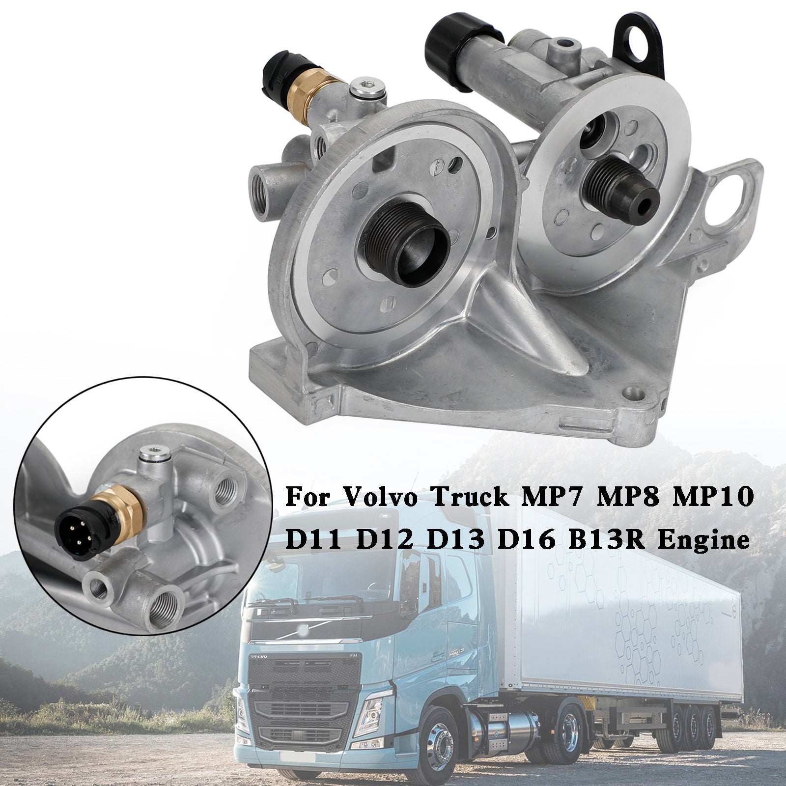 Palivový filter kryt 21023287 pre Volvo D11 D13 D16 B13R 21870635 21870628 Generic Truck Generic