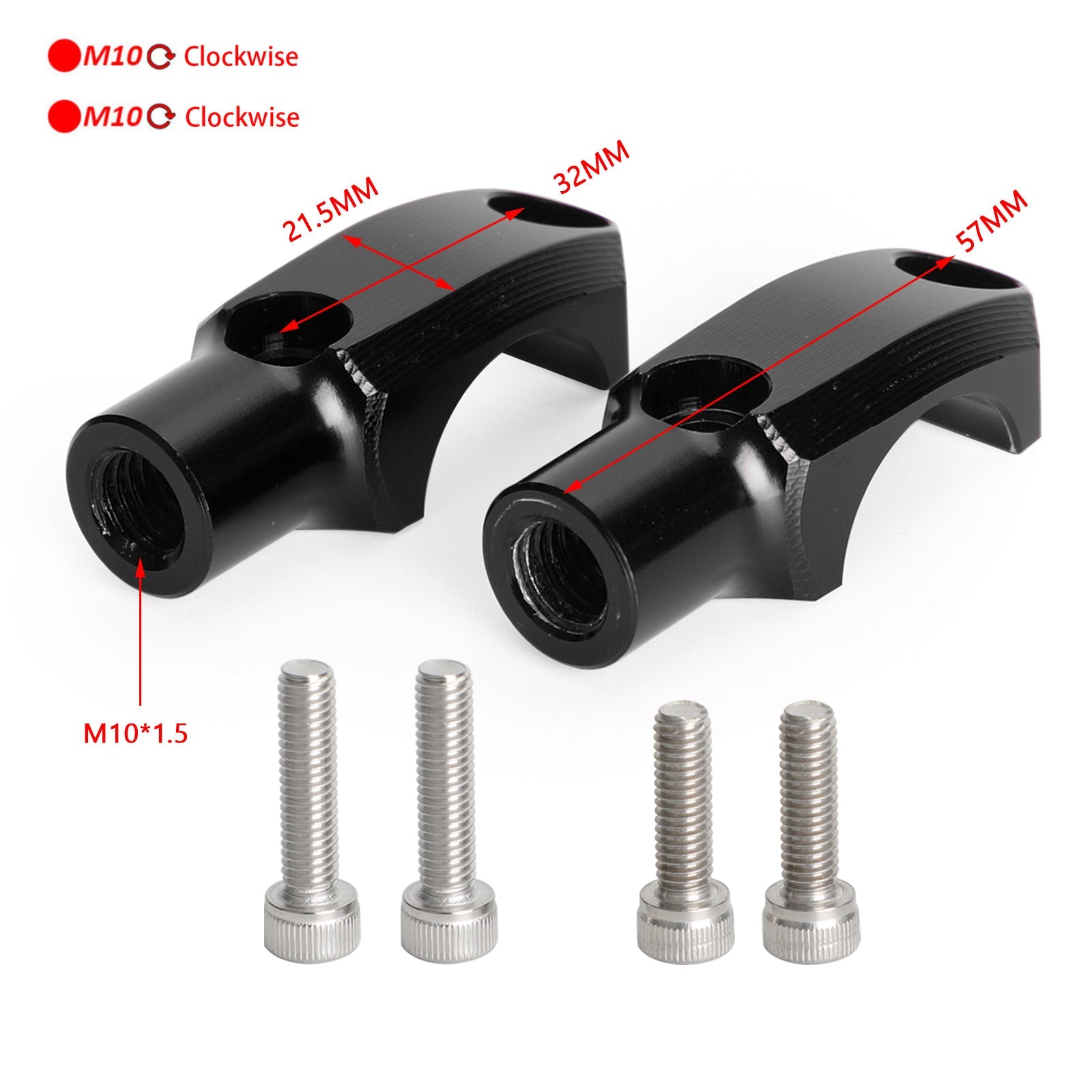 Support de miroir de serrage de maître-cylindre, pour BMW G310R/GS C400X C400GT K1200R K1300R générique