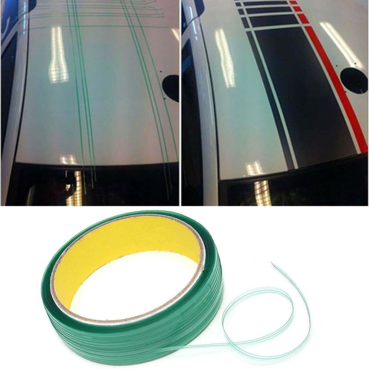 50m Knifeless Finish Line Tape Cutter Kit grafisk vinyltrimklippningsverktyg Generisk