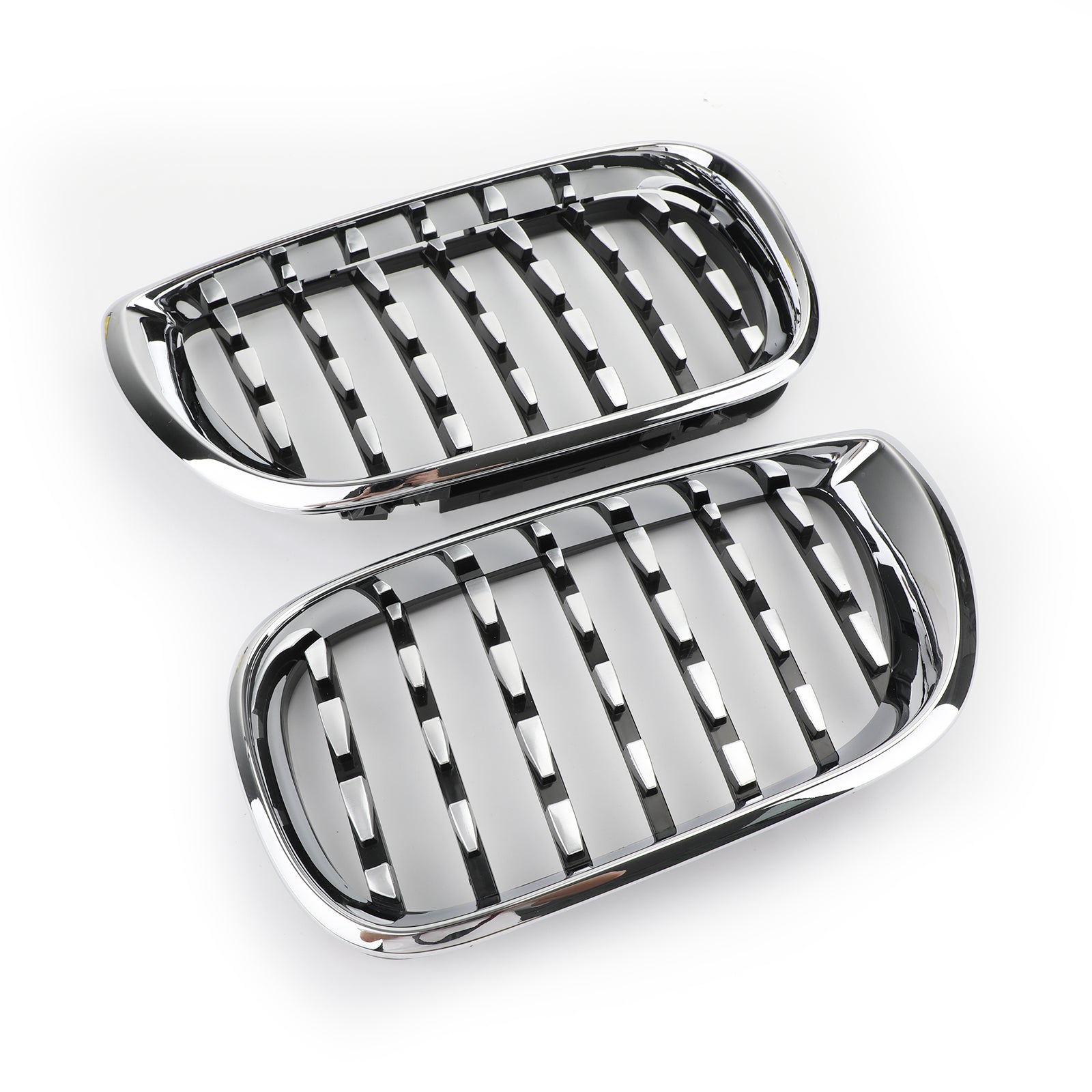 2002-2005 BMW E46 Sedan/Touring Facelift 4Dr Diamond Style Front Grille Zwart&Chroom/Chroom/Zwart Generiek