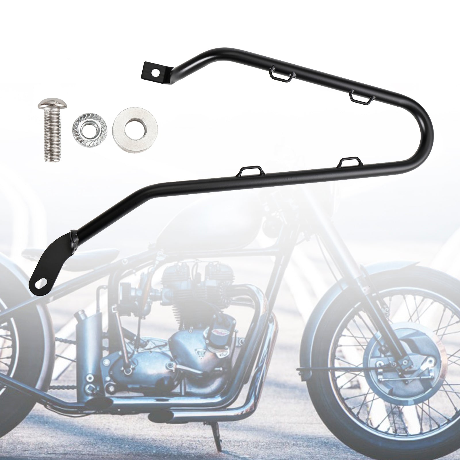 Triumph Bobber 2017-2023 Sidans sadelväska monteringsfäste svart vänster