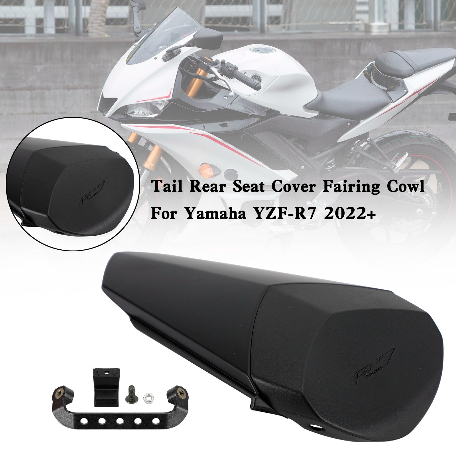 2022-2023 YAMAHA YZF-R7 YZF R7 zadné sedadlo Cover Cover COWL COWL
