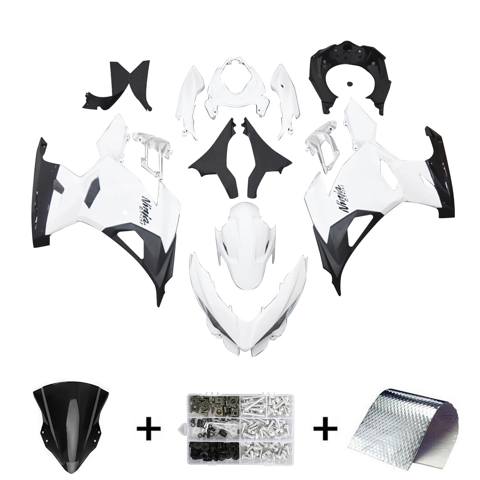 Kit de carénage Kawasaki EX400/Ninja400 2018-2024