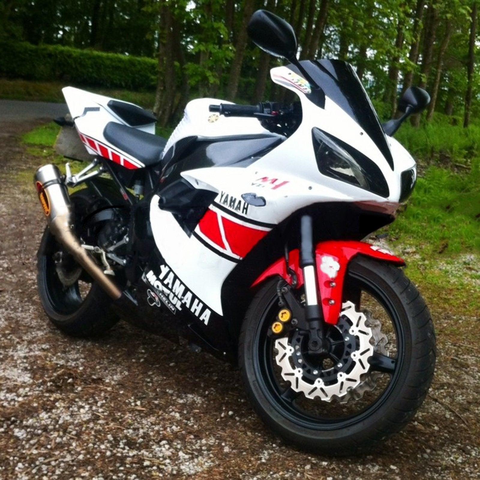 2002-2003 Yamaha Yzf 1000 R1 Kit de camence d'injection de carrosserie en plastique ABS # 105