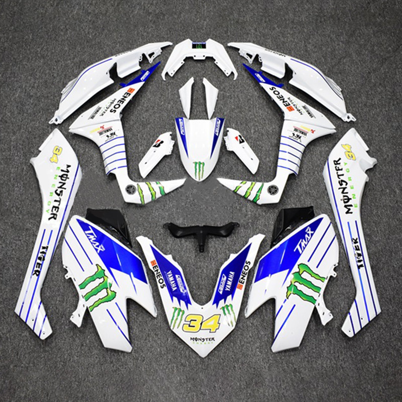 2017-2018 Yamaha T-MAX TMAX530 Kit de carénage Kit Bodywork Abs