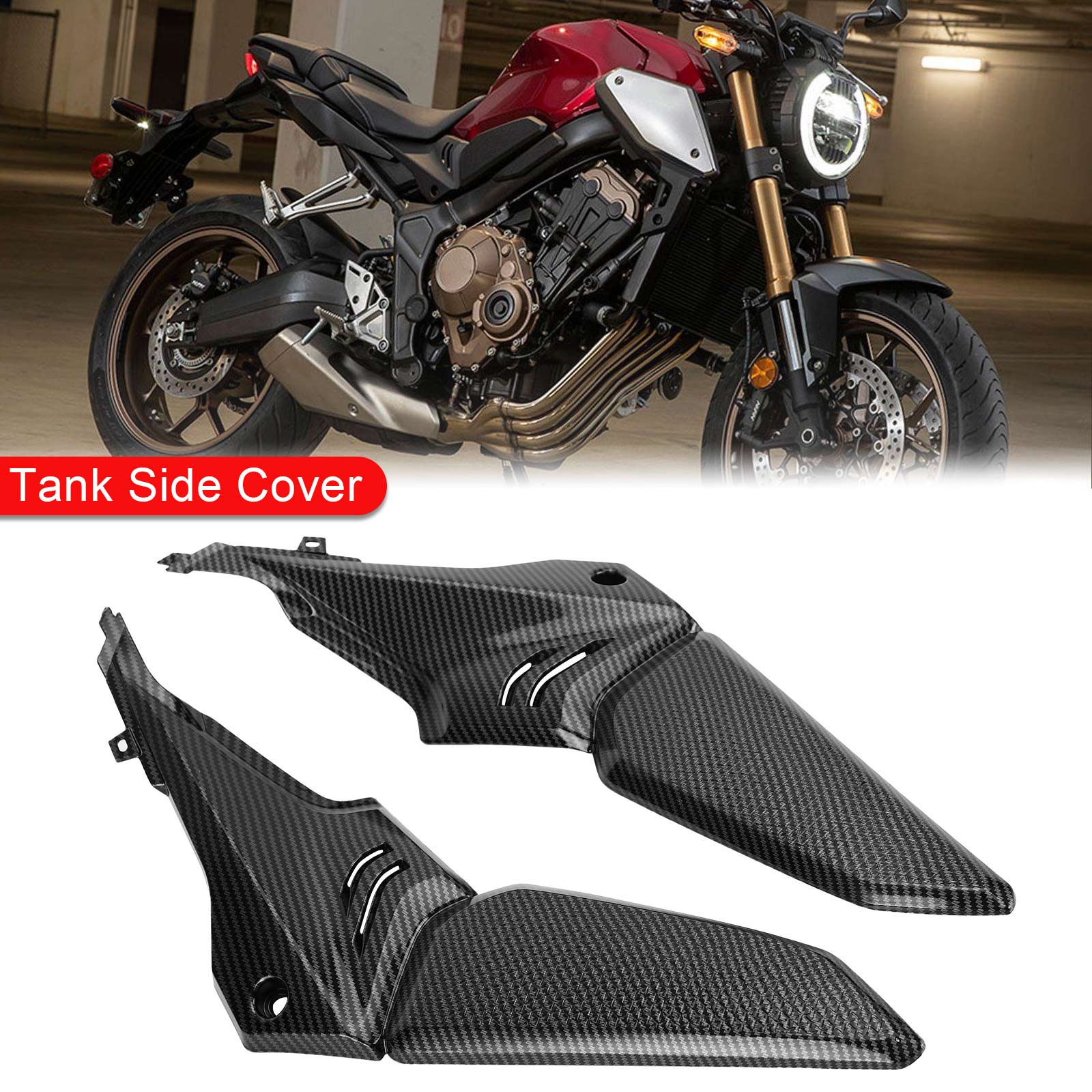 Areyourshop – couvercle de carénage latéral en plastique ABS, garniture de réservoir de gaz pour Honda CBR650R CB650R 2019 – 2020