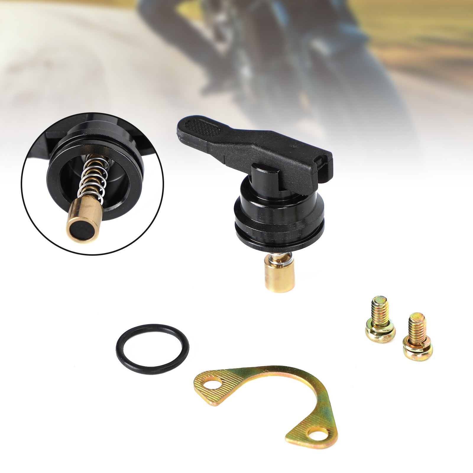 Förgasare manuell choke -knappstartventilkolv för phvA phvb phbn 53015 generisk