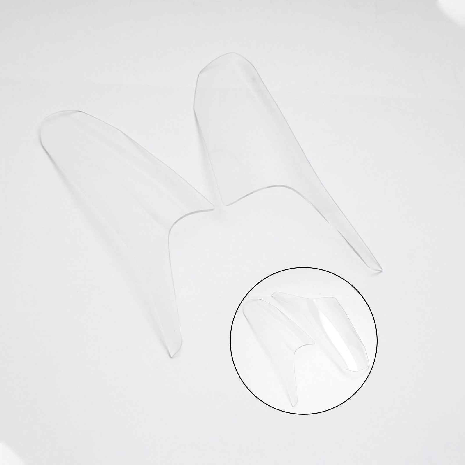 Lente de lámpara delantera protección de lente de faro apto para Honda Cbr650R 2019-2021 humo genérico