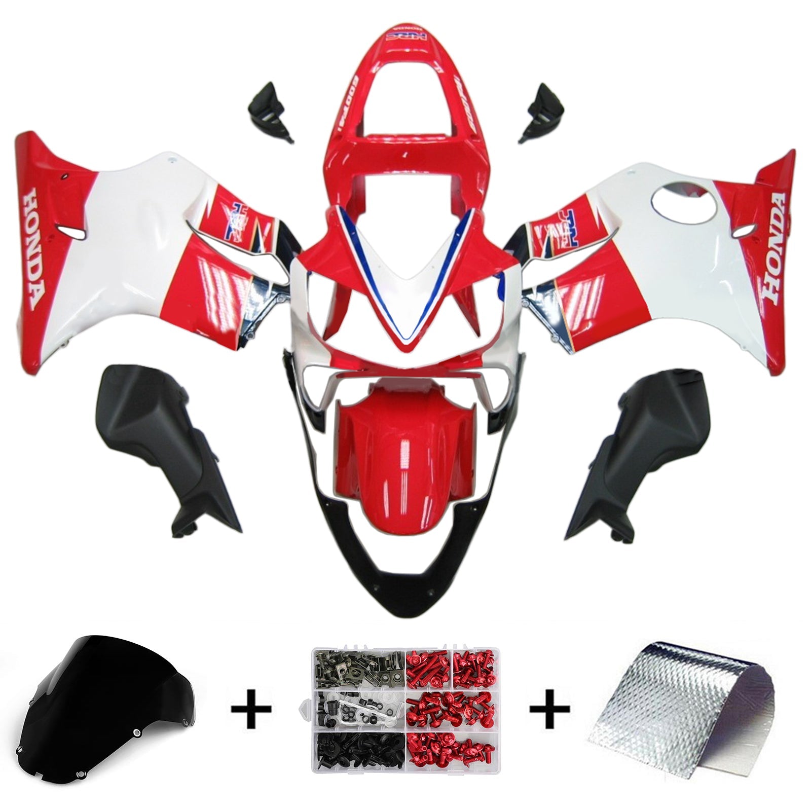 2001-2003 Honda CBR600 F4I Kit de camerage d'injection Bodywork Plastic Abs # 118