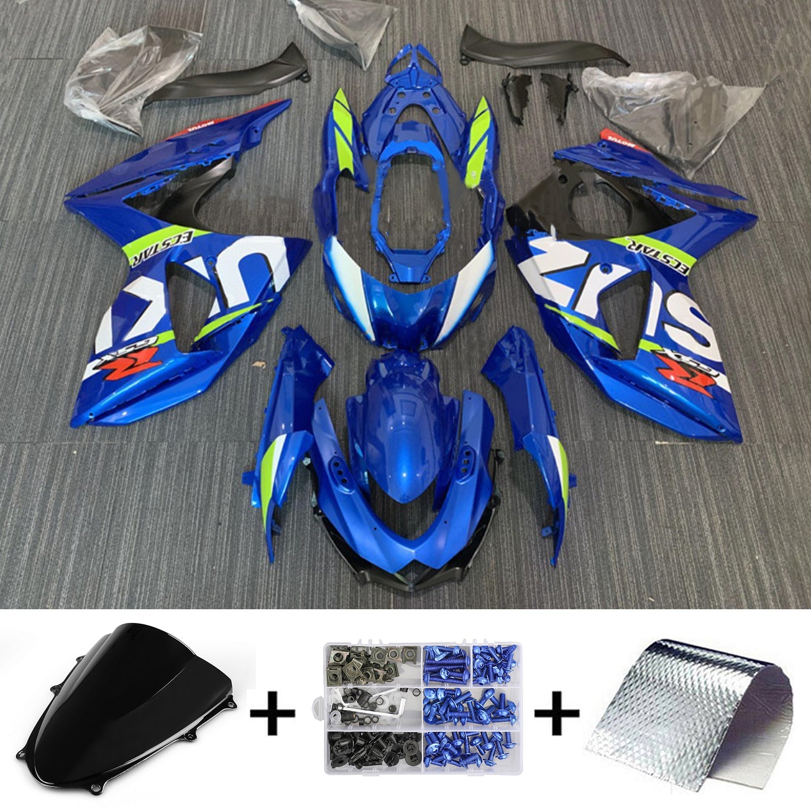 2009-2016 Suzuki gsxr1000 k9 kit de carénage kit de carrosserie en plastique