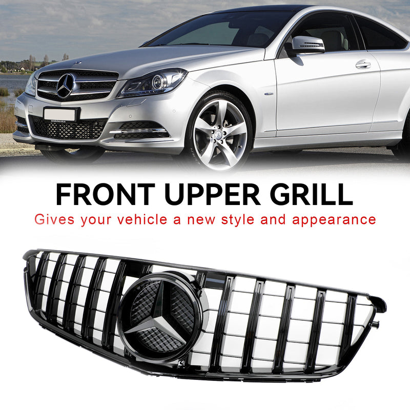 2008-2014 Benz C-Class W204 C300 C350 GTR Style Front Bumper Grille Grill
