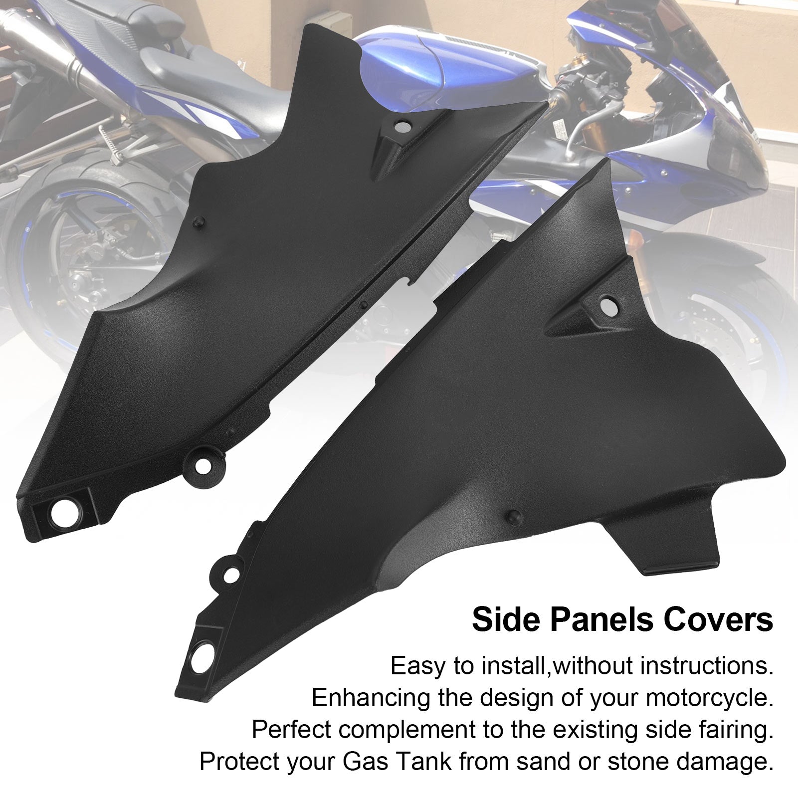 Sidekanteluftkanaldekselpanel Fairing Cowling for Yamaha YZF R1 2004-2006