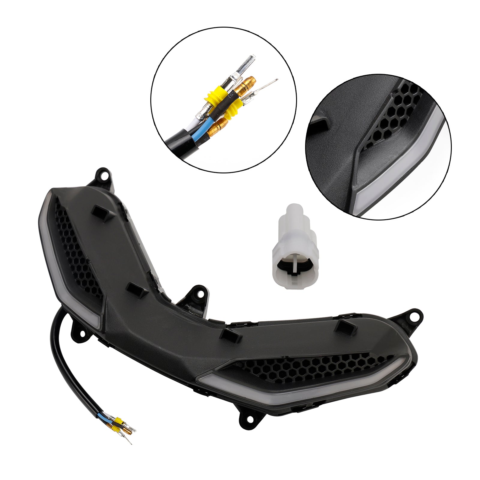 Protector de faro delantero, parrilla, luz de señal Led para Yamaha Y15Zr