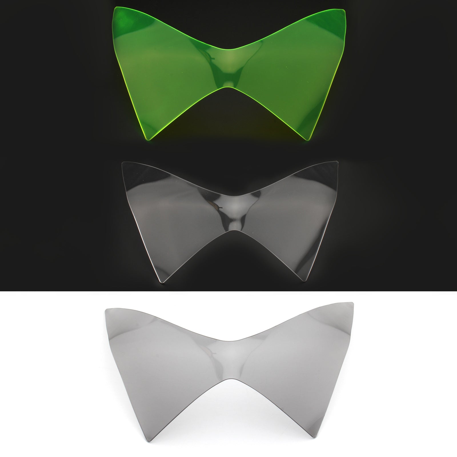 Protector de lente de faro delantero apto para Kawasaki Z250 Z300 Z800 13-16 humo genérico