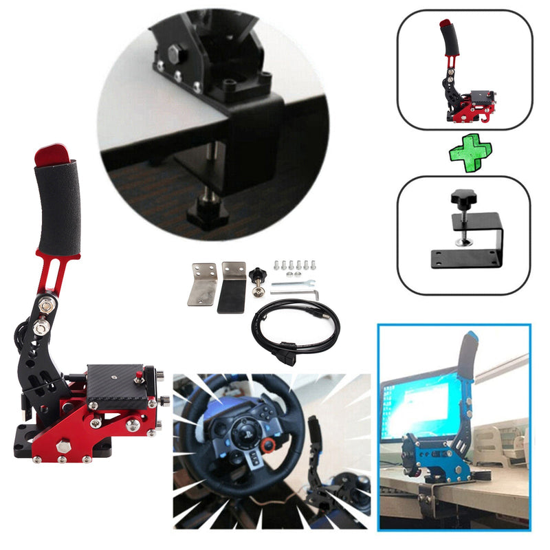 USB3.0 14Bit PS4/PS5 SIM Handbrake for Racing Games Steering Wheel Stand T300RS