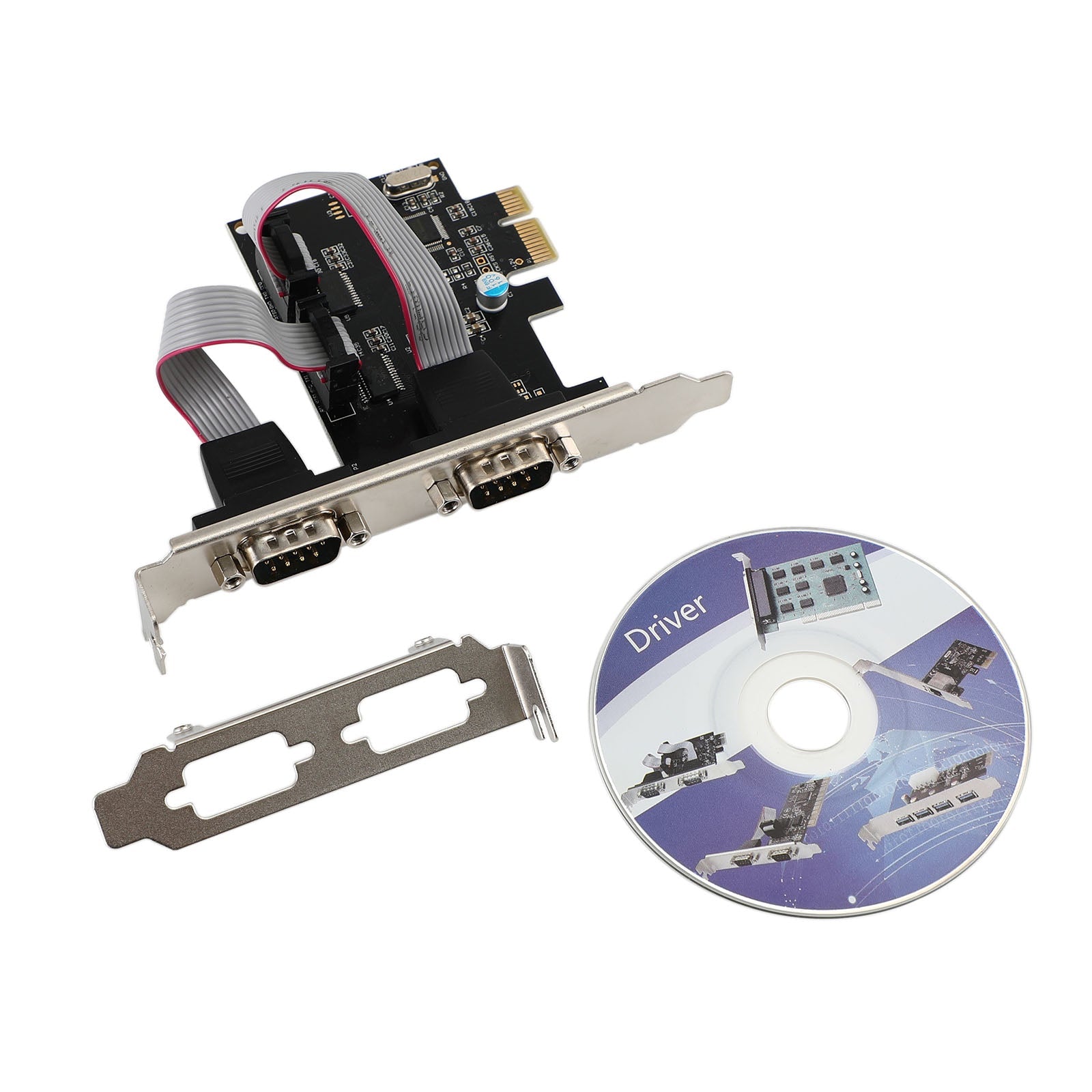 Tarjeta adaptadora de placa extensora PCI-Express, Chip WCH382 serie PCIE a RS232 de 2 puertos